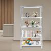 5 Tiers Stainless Steel Shelving, Adjustable Shelving Unit, Heavy Duty Storage Shelving Unit, 31.5x15.75 x 66.93 IN Storage Rack Shelving, Garage Storage Shelf Max Load 1000lbs for Home, Office view 2