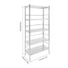 5 Tiers Stainless Steel Shelving, Adjustable Shelving Unit, Heavy Duty Storage Shelving Unit, 31.5x15.75 x 66.93 IN Storage Rack Shelving, Garage Storage Shelf Max Load 1000lbs for Home, Office view 3