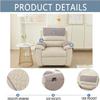 3/4/5 Pcs/Set Recliner Headrest Protector Sofa Armrest Cover, 1/2/3 Seater Sofa Headrest Slipcovers with Pocket Nonslip Armchair Cover Quilted Furniture Protector for Recliner Leather Sofa Couch ( Col view 2