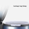 HyKab Decorative Indoor Trash Can Indoor Garbage Foot-operated Stainless Steel Trash Can Household Living Room Kitchen Bedroom Bathroom Round Trash Can 5L/9L/12L Optional Garbage Recycle Wastebasket ( view 3