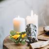 BESPORTBLE Eucalyptus Leaf Wreath Sunflowers Decorative Spring Garland for Front Door and Home Festivities Realistic Touch and Design view 2