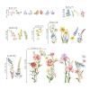 decalmile Garden Flower Wall Stickers Wildflower Mushroom Wall Decals Living Room Girls Bedroom Baby Nursery Wall Decor view 4