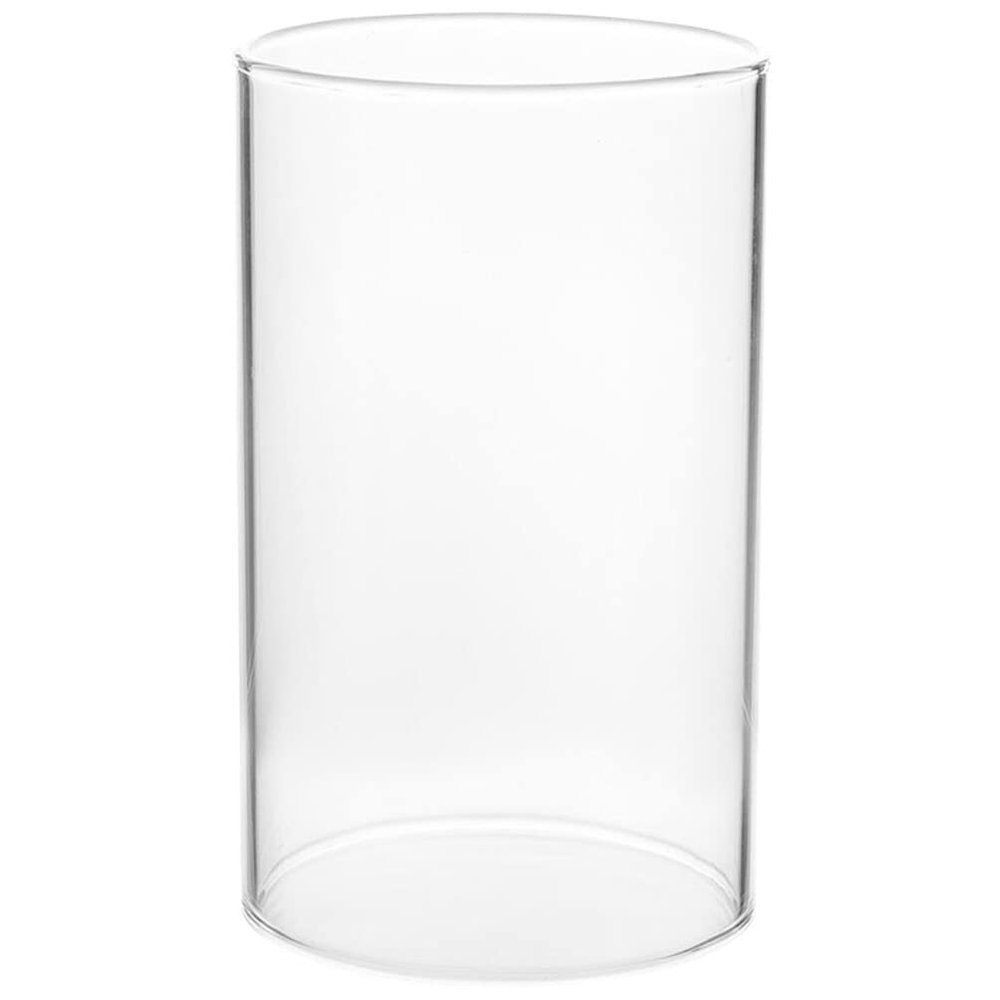 HOLIDYOYO Glass Candle Shade Windproof Candle Cover for Home Decor Weddings and Aromatherapy and Elegant Cylinder Design
