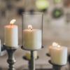 HOLIDYOYO Glass Candle Shade Windproof Candle Cover for Home Decor Weddings and Aromatherapy and Elegant Cylinder Design view 4