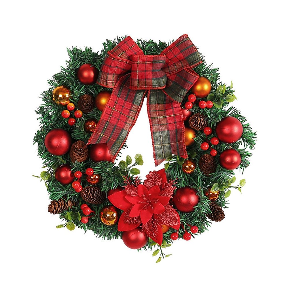 Bothyi Artificial Christmas Wreath Wreath for Front Door for Home Wedding Garden