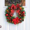 Bothyi Artificial Christmas Wreath Wreath for Front Door for Home Wedding Garden view 2