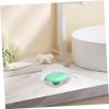 Beatifufu Elegant Shell Shape Ceramic Soap Dish Self-draining Soap Holder for Bathroom Sink Decorative and Functional Dish for Bar Soap and Sponge Cute Bathroom Accessory view 3