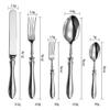 Silverware Set 70 PCS, Flatware Set for 14,18/8 Food-Grade Stainless Steel include Dinner Forks Spoons Teaspoons Knives Home Kitchen Essentials view 4
