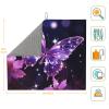 Cute Purple Butterfly Print Dish Drying Mat for Kitchen Counter Super Absorbent Microfiber Drainer Mats Large Size Dish Drying Pad Quick Drying Dish Rack Pad 18"x 16" view 3