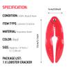 Glomora Red Lobster Cracker, Crab Crackers Tools, Lobster Crackers, Nut Cracker Tools Stainless Steel (5.1 * 2.0inch) view 2