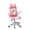 BXKCFYBSQ Ergonomic Children's Desks and Chairs, Children's Learning Computer Chairs, Height-Adjustable Waist Support Task Student Chairs, Suitable for Teenage Boys and Girls (Color : Pink) view 1