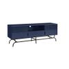 24/7 Shop at Home Quin Modern TV Stand with Storage Drawers, Media Console Cabinet, Entertainment Center for 65 inch Television, Unique Living Room Furniture, Indigo view 1