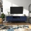 24/7 Shop at Home Quin Modern TV Stand with Storage Drawers, Media Console Cabinet, Entertainment Center for 65 inch Television, Unique Living Room Furniture, Indigo view 3