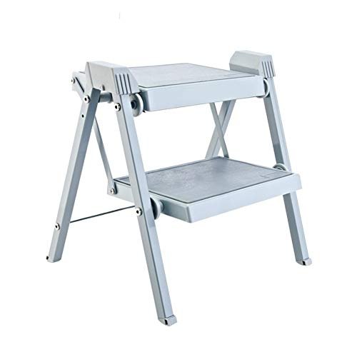 RomildaYuan Kitchen Folding Stool Creative Simple Home Multifunctional Dual-use Step Stool Indoor 2 Step Thick Portable Step Stool Ladder