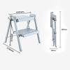 RomildaYuan Kitchen Folding Stool Creative Simple Home Multifunctional Dual-use Step Stool Indoor 2 Step Thick Portable Step Stool Ladder view 2