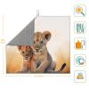 Microfiber Dish Drying Mat for Kitchen Counter, Absorbent Dish Drying Pads, Non-slip Kitchen Draining Mat, Large Small lion Dishes Drainer Mats, 18"x16" Dish Drainer Pad view 2