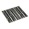 Ink and Gold Dot Stripes Print Dish Drying Mat for Kitchen Counter Super Absorbent Microfiber Drainer Mats Large Size Dish Drying Pad Quick Drying Dish Rack Pad 18"x 16" view 2