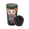BTCOWZRV Cute mouses Travel Coffee Mug Spill Proof Spill Proof Coffee Mug with Lid Insulated Coffee Tumbler Portable Thermal Mug Leak Proof Reusable Travel Coffee Cup for Hot and Cold view 1
