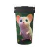 BTCOWZRV Cute mouses Travel Coffee Mug Spill Proof Spill Proof Coffee Mug with Lid Insulated Coffee Tumbler Portable Thermal Mug Leak Proof Reusable Travel Coffee Cup for Hot and Cold view 2