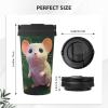 BTCOWZRV Cute mouses Travel Coffee Mug Spill Proof Spill Proof Coffee Mug with Lid Insulated Coffee Tumbler Portable Thermal Mug Leak Proof Reusable Travel Coffee Cup for Hot and Cold view 3