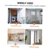 JOINPAYA 2pcs Stainless Steel Shower Curtain Rod Socket Closet Rod Bracket Mounting Sturdy Pole Sockets Flat Wall Suitable for Materials view 2