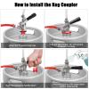 European Sankey S System Keg Coupler, Beer Keg Tap Coupler, Kegerator Parts with Stainless Steel Probe Brass Body, 5/16'' Gas Barb 1/4'' Beer Barb, Draft Beer Tap Dispenser for Homebrew view 4