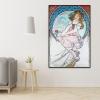 OKRA Alphonse Mucha Poster Art Nouveau Painting Retro Classical Poster Master Painting Print Fine Art Oil Painting Print for Living Room Bedroom Office Wall Decor Unframed12x18in/30x45cm view 4