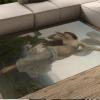 Adolphe Bouguereau Rugs Neoclassical Dawn Decor Carpets for Living Room Bedroom Rug Western Aesthetics Portrait Non Slip Mats for Floor 2'x3' view 1