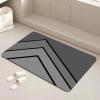 Mothy Super Absorbent Bath Mat Quick Dry- Non Slip, Ultra Thin, Fast Drying, Easy Clean- 18x30in Marble Bathroom Rug Small Bath Rug Bath Matts for Shower view 1