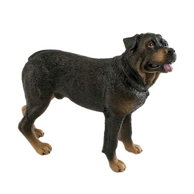 Baoblaze Dog Statue Puppy Standing Figurine Statue,Highly Detailed Desktop Decor Garden Statue Dog Sculptures for Garden Home, Rottweiler