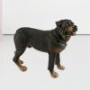 Baoblaze Dog Statue Puppy Standing Figurine Statue,Highly Detailed Desktop Decor Garden Statue Dog Sculptures for Garden Home, Rottweiler view 4