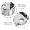 HOLIDYOYO 2pcs Flange Socket Bracket Closet Rod End Supports Curtain Flange Rod Holder view 2
