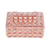 XHTLLO Tissue Box Cover, Sturdy Fashionable Tissue Box Holder, Fine Workmanship Exquisite Paper Tissue Box, Rectangular High Borosilicate Glass, for Bathroom, Kitchen (Rose Gold) view 1