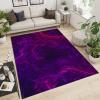 ERAYNA Purple Abstract Dream Area Rugs, Purple Fantasy Starry Sky Art Easy Clean Rug, Soft Non-Skid Carpet Throw Rug for Kids Teen Girls Boys Bedroom Living Room Bathroom Classroom Office 2ftx3ft view 2