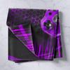 Gaming Gamepad Kids Tapestry,Video Games Controller Gamer Wall Tapestries,Boys Girls Men Room Decor,Geometric Honeycomb Light Neon Wall Hanging,Purple Chic Home Wall Decor,Small 51.2 x 59.1 Inches view 2