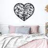 Tree of Life Metal Wall Art-Heart Tree of Life Wall Art, Metal Tree Wall Art, Metal Heart Wall Decor, Tree of Life Wall Art, Metal Art Tree, Living Room Bedroom Decor, Metal Wall Art (40"x 35"| 102x90cm, Black) view 1