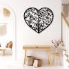 Tree of Life Metal Wall Art-Heart Tree of Life Wall Art, Metal Tree Wall Art, Metal Heart Wall Decor, Tree of Life Wall Art, Metal Art Tree, Living Room Bedroom Decor, Metal Wall Art (40"x 35"| 102x90cm, Black) view 3