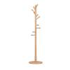 Coat Rack Freestanding Coat Stand Solid Wooden Coat Tree with 10 Round Hooks Easy to Assembly Coat Tree (Color : A, Size : 180 * 40cm) view 1