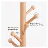 Coat Rack Freestanding Coat Stand Solid Wooden Coat Tree with 10 Round Hooks Easy to Assembly Coat Tree (Color : A, Size : 180 * 40cm) view 3