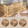 Montessori Floor Bed for Toddler | Pine Wood Natural Solid Frame Bed | Sturdy Design Floor Bed Frame for Boy and Girls (King, Height : 17 Inches) view 3
