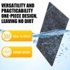 Hushee 3 Pcs Marble Cutting Board for Kitchen Marble Serving Tray Platter Different Sizes 9 x 6'' 12 x 8'' 16 x 10'' Non Slip Feet Pastry Cheese Tray for Pizza Bread Cake Baking Display(Black) view 3