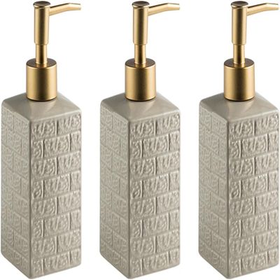 Dish Soap Dispenser Hand Soap Dispenser, Ceramic Soap Dispenser, Simple Modern Design, Suitable for Kitchen, Bathroom, Farmhouse Decorative Accessory (Color : F)