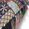Alia Enterprises Indian Large Square Mandala Patchwork Cotton Floor Pillow Cushion Cover Meditation Boho Bohemian Cushion Pouf Cover - Cover ONLY (35x35x6 Inches, Blue) view 3