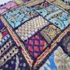 Alia Enterprises Indian Large Square Mandala Patchwork Cotton Floor Pillow Cushion Cover Meditation Boho Bohemian Cushion Pouf Cover - Cover ONLY (35x35x6 Inches, Blue) view 4