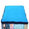 Alia Enterprises Indian Large Square Mandala Patchwork Cotton Floor Pillow Cushion Cover Meditation Boho Bohemian Cushion Pouf Cover - Cover ONLY (35x35x6 Inches, Turquoise) view 2