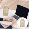 HOOTNEE Vases Decorative Rattan Woven Glass Vase for Bouquet Arrangement view 4