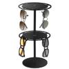 Hlsicnalm Sunglasses Holder Organizer, 360 Rotatable Acrylic Eyeglasses Display Stand, Eyewear Storage Rack for Desk Dresser Easy Install Easy to Use view 3