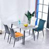 AYARNA Artificial Leather Dining Chairs Set of 6 Kitchen Bedroom Room Balcony Sofa Chair Carbon Steel Leg Dressing Table Makeup Chair(Bright Orange) view 2