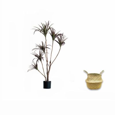 Artificial Bonsai Tree Green Potted, Artificial Plant 47 Inch, Artificial Dracaena for Indoor/outdoor Living Room Balcony Corner Decoration Desktop Display Fake Plant Greenery Decor ( Color : B )
