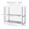 Ceiling Mount Kitchen Storage Shelf, Stainless Steel Floating Shelves with Guardrail, Decorative Display Organizer Rack for Wall 60/70/80/90/100/120cm Restaurant Bar Partition Holder ( Size : 100x35x8 view 2